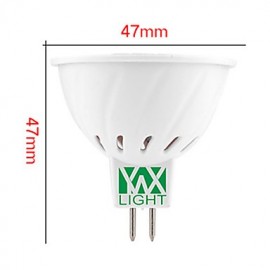 High Bright 5W MR16 LED Spotlight 24 SMD 5733 400-500 lm Warm White / Cool White AC 110V/ AC 220V