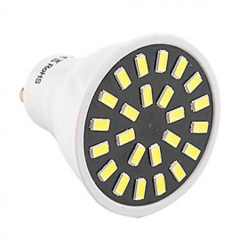 High Bright 5W GU10 LED Spotlight 24 SMD 5733 400-500 lm Warm White / Cool White AC 110V/ AC 220V