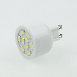 G9 3W 9LED 5730SMD 180-240LM 6000-7500K AC220-240V Spotlight White - White Silver