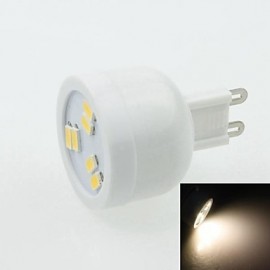 G9 2W 6LED 5730SMD 90-120LM 3000-3500K AC220-240V Spotlight Warm White - White Silver