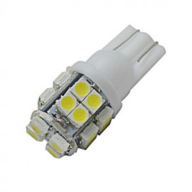 4pcs T10 1.2W 20X3528SMD 85LM 6000-6500K Cool White Inverted Side Wedge Light LED Car Lights (DC 12V)