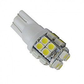 4pcs T10 1.2W 20X3528SMD 85LM 6000-6500K Cool White Inverted Side Wedge Light LED Car Lights (DC 12V)