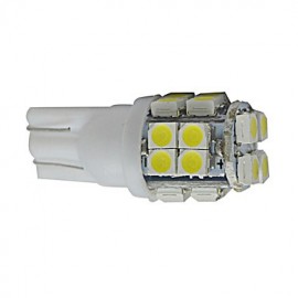 4pcs T10 1.2W 20X3528SMD 85LM 6000-6500K Cool White Inverted Side Wedge Light LED Car Lights (DC 12V)