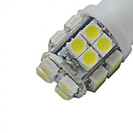 4pcs T10 1.2W 20X3528SMD 85LM 6000-6500K Cool White Inverted Side Wedge Light LED Car Lights (DC 12V)