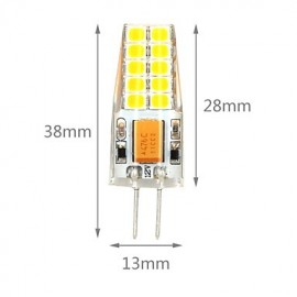 2W G4 LED Bi-pin Lights T 20 SMD 2835 280-300 lm Warm White / Cool White Decorative AC/DC 12 V 1 pcs