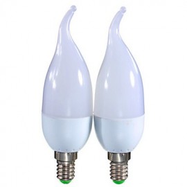 1 pcs E14 3 W 10 SMD 300 LM Warm White / Cool White A Decorative Candle Bulbs AC 100-240 V