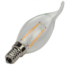 C35L 2W E14 180LM LED Filament Lamp Edison Glass Candle Lights Lighting For Chandelier(AC220-240V)