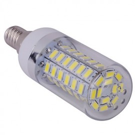 1pcs E14 15W 60SMD 5730 1500LM 2800-3200/6000-6500 K Warm White/Cool White Corn Bulbs AC85-265 V