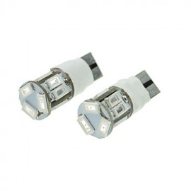 T10 LED 2-Mode Yellow 5W 11X5630SMD 550LM for Car Brake Light (DC12-16V)