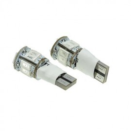 T10 LED 2-Mode Yellow 5W 11X5630SMD 550LM for Car Brake Light (DC12-16V)