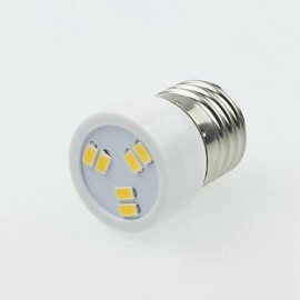 E27 2W 6LED 5730SMD 90-120LM 3000-3500K AC220-240V Spotlight Warm White - White Silver