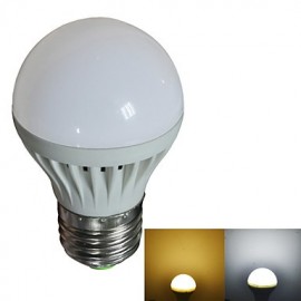 E27 5W 10x2835SMD 450LM 2800-3200K/6000-6500K Warm White/White LED Globe Bulbs (AC 220V)