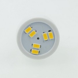 E14 2W 6LED 5730SMD 90-120LM 3000-3500K AC220-240V Spotlight Warm White - White Silver