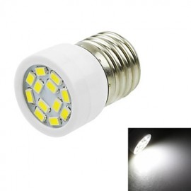 E27 4W 12LED 5730SMD 240-280LM 6000-7500K AC220-240V Spotlight White - White Silver