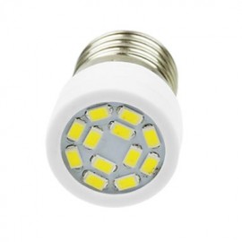 E27 4W 12LED 5730SMD 240-280LM 6000-7500K AC220-240V Spotlight White - White Silver