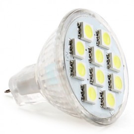 2W GU4(MR11) LED Spotlight MR11 10 SMD 5050 120 lm Natural White DC 12 V