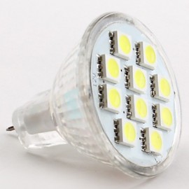 2W GU4(MR11) LED Spotlight MR11 10 SMD 5050 120 lm Natural White DC 12 V