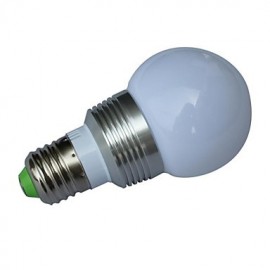 Globe Bulbs , E26/E27 3 W 1 High Power LED LM RGB V