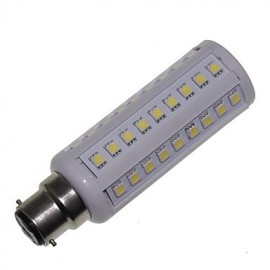 B22 12W 66x5050SMD 1200LM 3500K 6000K Warm White/Cool White Light LED Corn Bulb AC85-265V