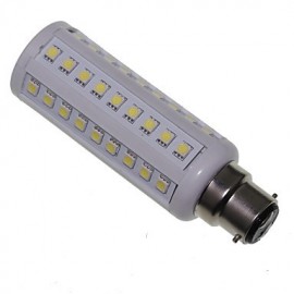 B22 12W 66x5050SMD 1200LM 3500K 6000K Warm White/Cool White Light LED Corn Bulb AC85-265V