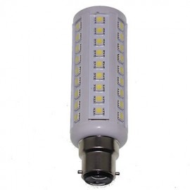 B22 12W 66x5050SMD 1200LM 3500K 6000K Warm White/Cool White Light LED Corn Bulb AC85-265V