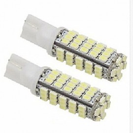 1 pcs T10 5W 68led X SMD 2835 300-650LM 2800-3500/6000-6500K Cool White Decorative Decoration Light DC 12V