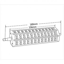 15W R7S LED Corn Lights T 72 SMD 5050 950lm lm Warm White AC 85-265 V