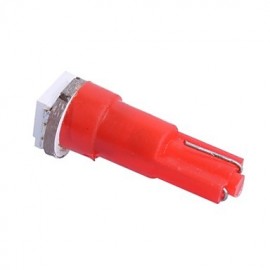 T5 0.25W 14LM 1x5050SMD LED Red Light for Car Indicate Light Lamp (DC 12V)