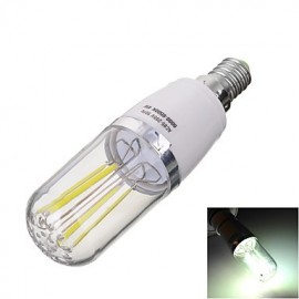 Marsing E14 4W 4-COB 400lm Warm/Cool White Light LED Filament Bulb Lamp(AC 85~265V)