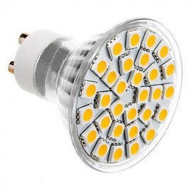 GU10 5W 30x5050SMD 300-360LM 3000-3500K Warm White Light LED Spot Bulb (85-265V)