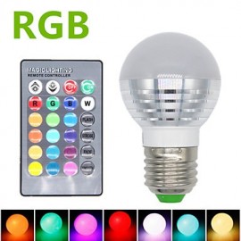 3W RGB LED Lamp E27 220V Spotlight Lampada LED