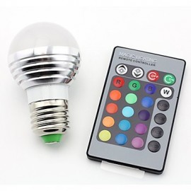 3W RGB LED Lamp E27 220V Spotlight Lampada LED