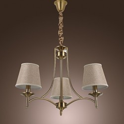 40W Modern/Contemporary / Traditional/Classic / Rustic/Lodge / Vintage / Island Brass Metal ChandeliersLiving Room / Bedroom / Dining