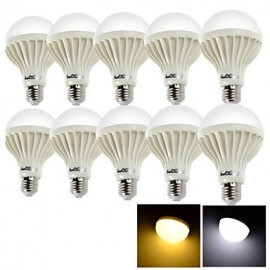 10PCS E27 12W 18*SMD5630 900LM 3000K/6000 Warm White/Cool White Light LED Globe Bulbs (AC 220V)