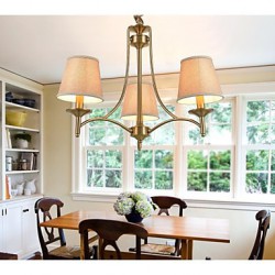 40W Modern/Contemporary / Traditional/Classic / Rustic/Lodge / Vintage / Island Brass Metal ChandeliersLiving Room / Bedroom / Dining