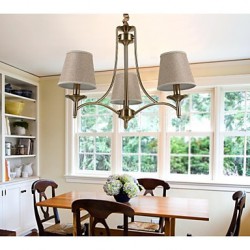 40W Modern/Contemporary / Traditional/Classic / Rustic/Lodge / Vintage / Island Brass Metal ChandeliersLiving Room / Bedroom / Dining