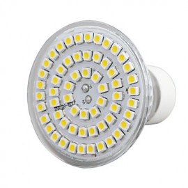 1 pcs GU10 4W 60SMD3528 400 LM Warm White Dimmable/Decorative Spot Lights AC85-265V