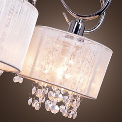 Max 40W Modern/Contemporary Crystal Chrome Metal Chandeliers Living Room / Bedroom