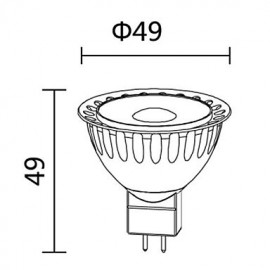 5W GU5.3(MR16) LED Spotlight MR16 COB 400-450 lm Cool White AC 12 V 5 pcs