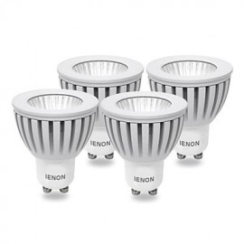 3W GU10 LED Spotlight MR16 COB 240-270 lm Warm White AC 100-240 V 4 pcs