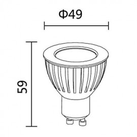 3W GU10 LED Spotlight MR16 COB 240-270 lm Warm White AC 100-240 V 4 pcs