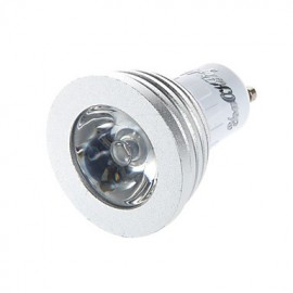 1PCS GU10 3W 1-LED Decoration Bulb Remote Lamps RGB Light 260lm - White (AC 85~265V)