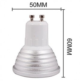 1PCS GU10 3W 1-LED Decoration Bulb Remote Lamps RGB Light 260lm - White (AC 85~265V)