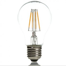 5pcs A60 4W E27 400LM 360 Degree Warm/Cool White Color Edison Filament Light LED Filament Lamp (AC220V)