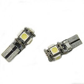 2 pcs ding yao T10 2W 5X SMD 5050 120LM Cool White/Red/Blue/Yellow/Green Decorative Decoration Light DC 12V