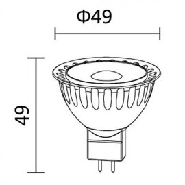 GU5.3(MR16) COB 400-450 LM Warm White MR16 LED Spotlight AC 12 V