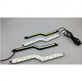 2pcs 180mm 7W 600-700LM "Z" Daytime Running light White Color High Power COB DRL Waterproof Daylight(DC10-16V)