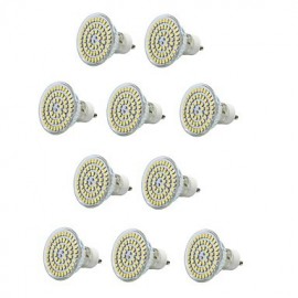 10PCS E14/GU10/E27 60SMD 3528 550-600LM AC220V Warm White/White Decorative/Waterproof LED Spotlight