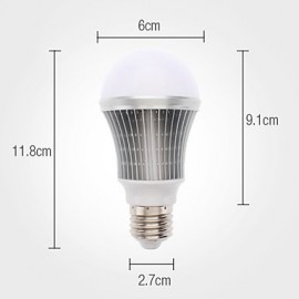 5 W 5 High Power LED 500-550 LM Natural White LED Globe Bulbs AC 85-265 V