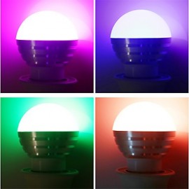 2 Pcs E27/E26/E14 RGB Lamp Led Bulbs 5W Colorful RGB Bulb 85-265V Chandeliers Led Light + IR Remote Controller